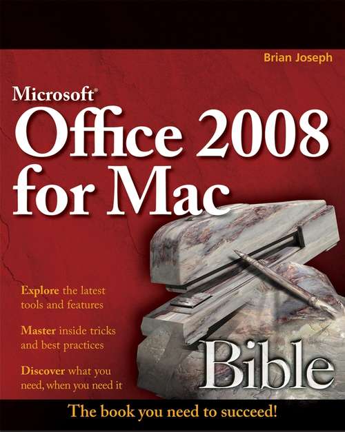 Book cover of Microsoft Office 2008 for Mac Bible