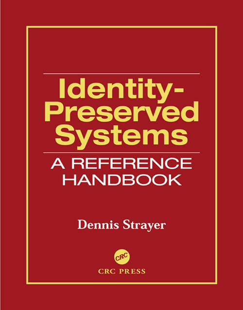 Book cover of Identity-Preserved Systems: A Reference Handbook