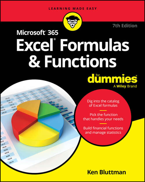Book cover of Microsoft 365 Excel Formulas & Functions For Dummies
