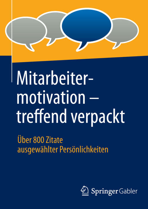 Book cover of Mitarbeitermotivation - treffend verpackt