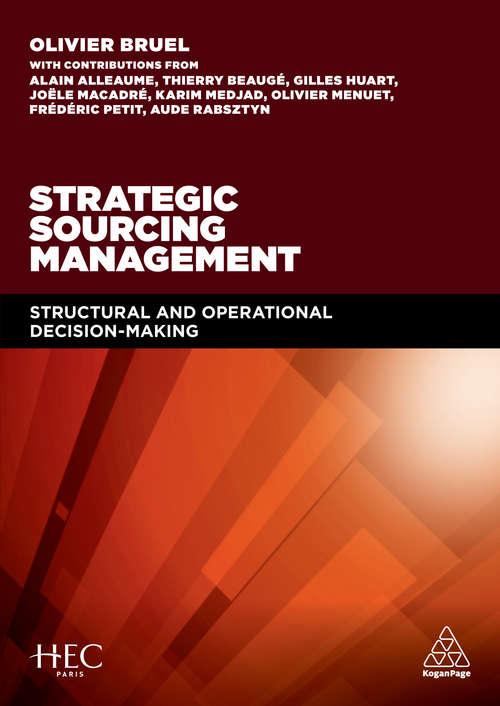Book cover of Strategic Sourcing Management: Structural and Operational Decision-making