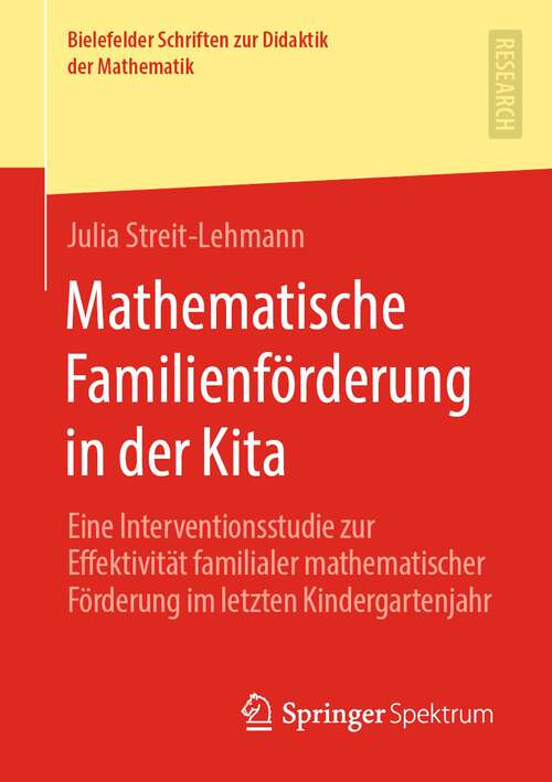 Cover image of Mathematische Familienförderung in der Kita