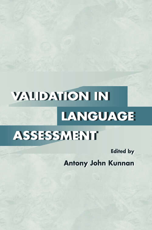 Book cover of Validation in Language Assessment