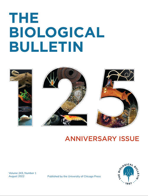 Book cover of The Biological Bulletin, volume 243 number 1 (August 2022)