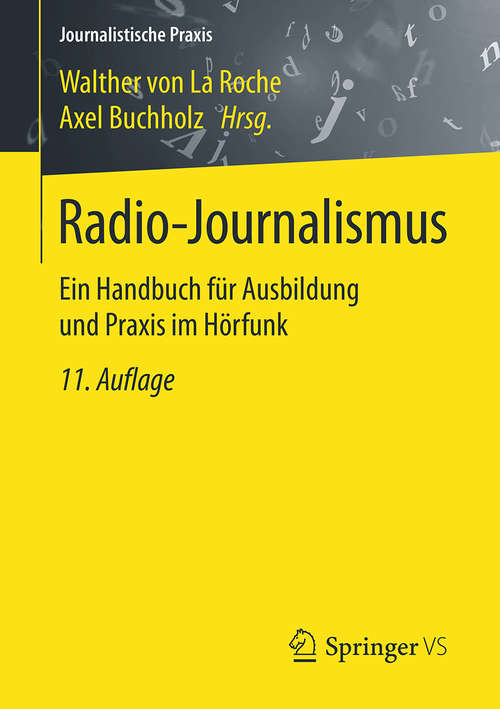 Book cover of Radio-Journalismus
