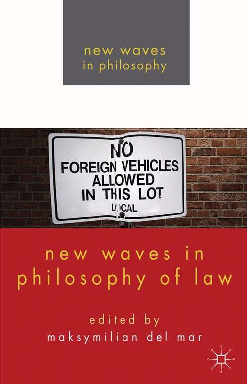 Book cover of New Waves in Philosophy of Law