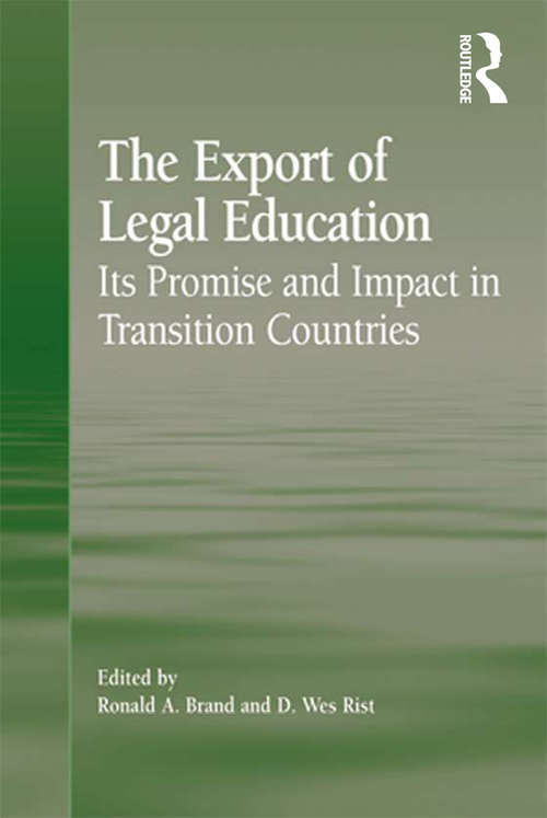 The Export of Legal Education