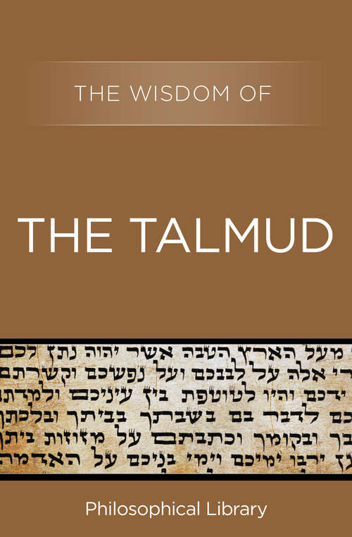 Book cover of The Wisdom of the Talmud (Wisdom)
