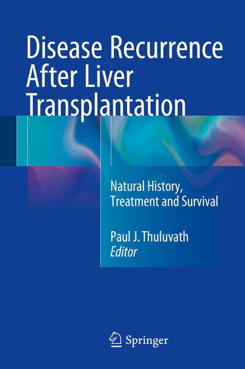 Book cover of Disease Recurrence After Liver Transplantation