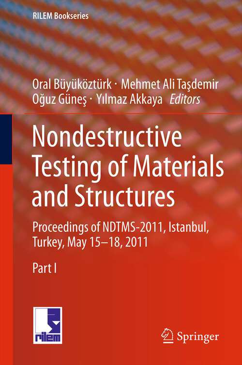 Book cover of Nondestructive Testing of Materials and Structures