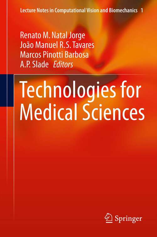 Book cover of Technologies for Medical Sciences