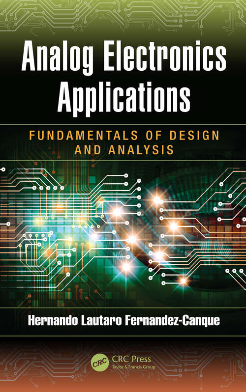 Book cover of Analog Electronics Applications: Fundamentals of Design and Analysis