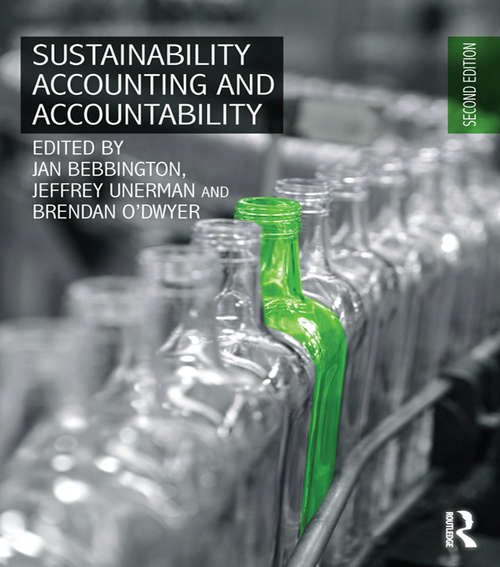 Book cover of Sustainability Accounting and Accountability