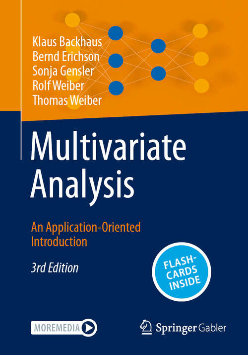 Book cover of Multivariate Analysis: An Application-Oriented Introduction (Third Edition 2025)