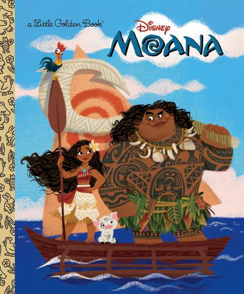 Book cover of Moana Little Golden Book (Little Golden Book)