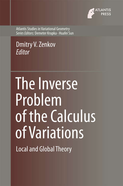 Book cover of The Inverse Problem of the Calculus of Variations
