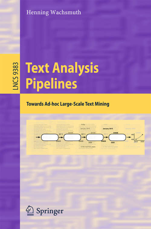 Book cover of Text Analysis Pipelines
