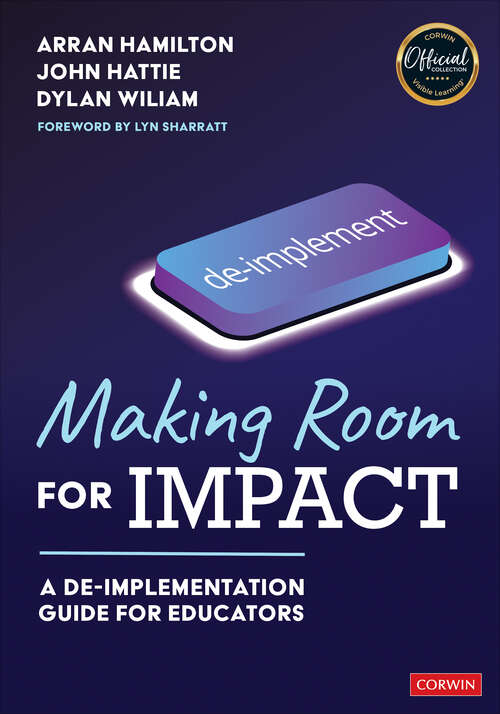 Book cover of Making Room for Impact: A De-implementation Guide for Educators