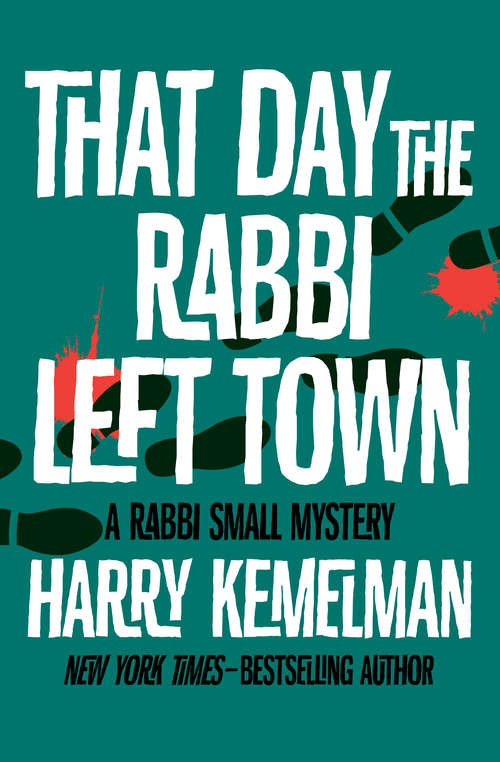Book cover of That Day the Rabbi Left Town (The Rabbi Small Mysteries)