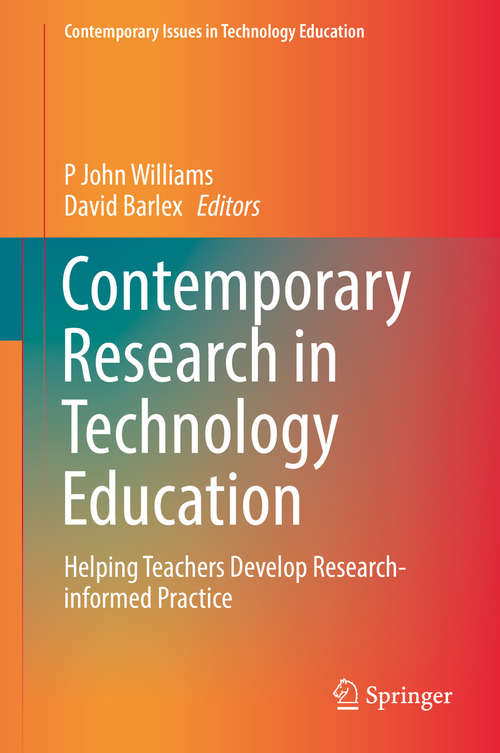 Book cover of Contemporary Research in Technology Education