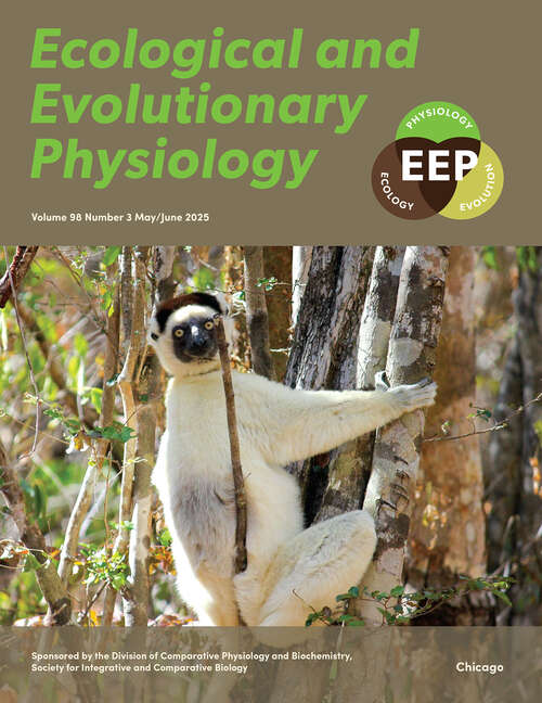 Book cover of Ecological and Evolutionary Physiology, volume 98 number 3 (May/June 2025)