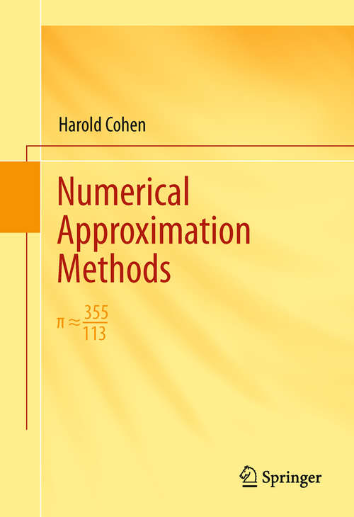 Book cover of Numerical Approximation Methods