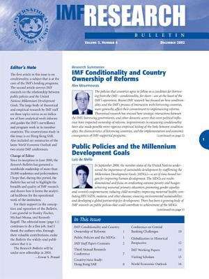 Book cover of IMF Research Bulletin