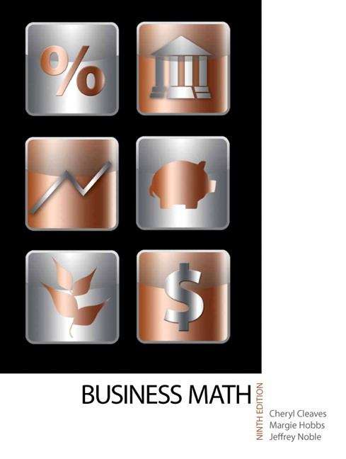 Book cover of Business Mathematics (Ninth Edition)