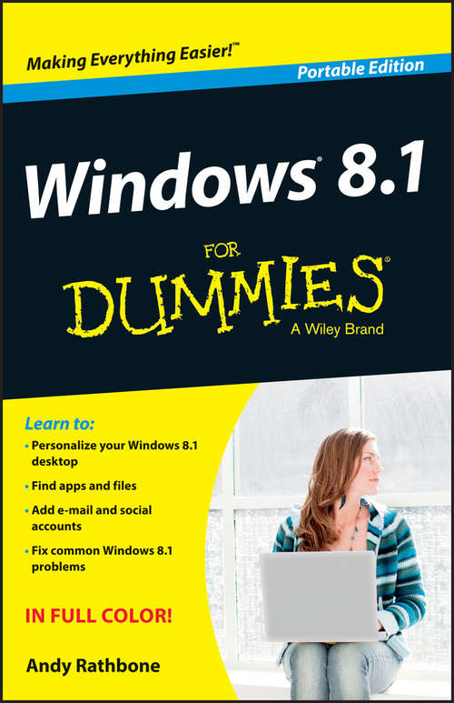 Book cover of Windows 8.1 For Dummies, Portable Edition