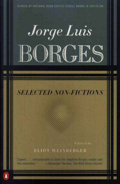 Book cover of Jorge Luis Borges: Selected Non-Fictions