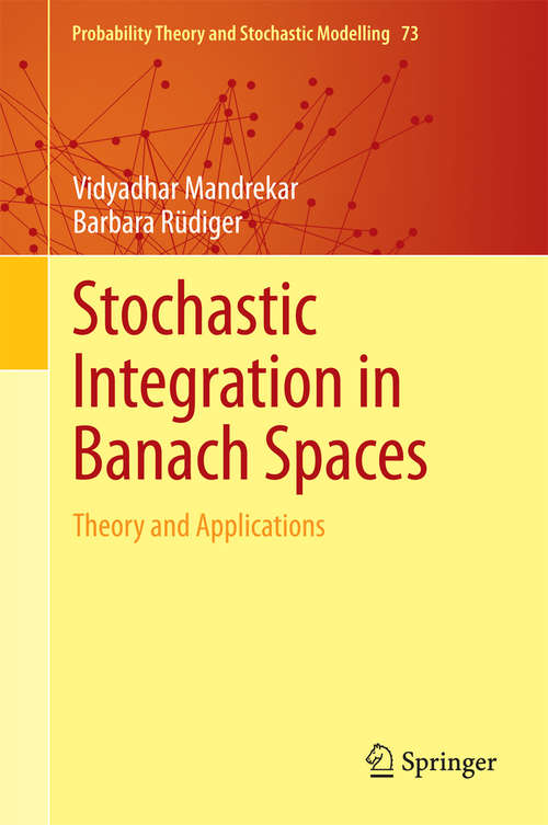 Book cover of Stochastic Integration in Banach Spaces