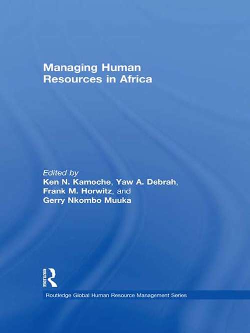 Managing Human Resources in Africa (Global Hrm Ser. #Vol. 2)