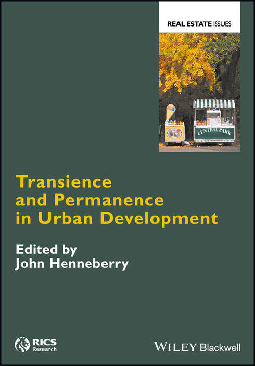 Book cover of Transience and Permanence in Urban Development