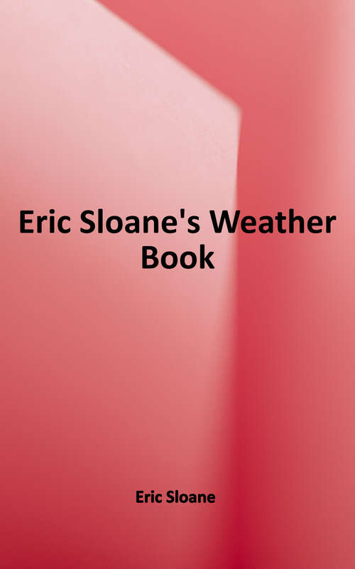 Book cover of Eric Sloane's Weather Book
