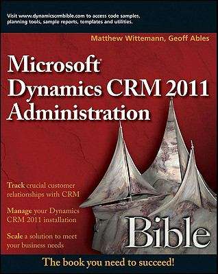 Book cover of Microsoft Dynamics CRM 2011 Administration Bible