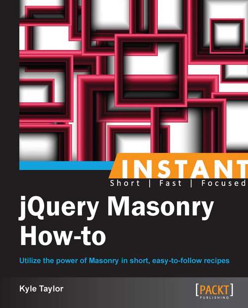 Book cover of Instant jQuery Masonry How-to