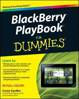 Book cover of BlackBerry PlayBook For Dummies