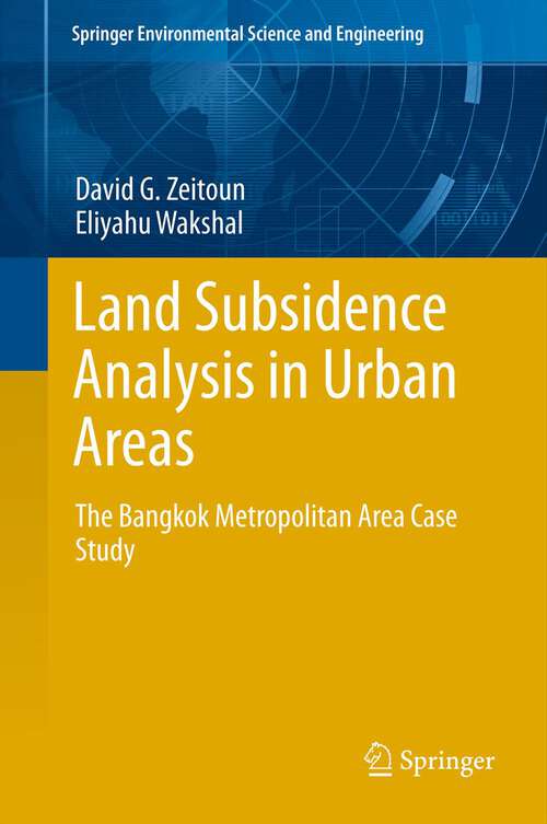 Book cover of Land Subsidence Analysis in Urban Areas