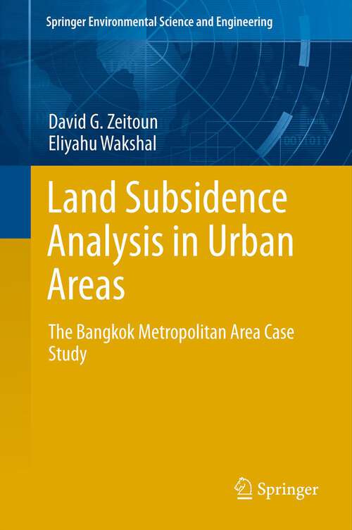 Book cover of Land Subsidence Analysis in Urban Areas