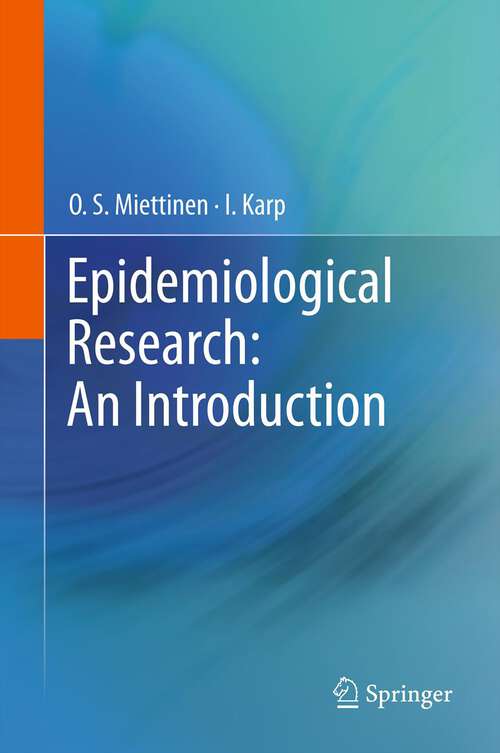 Book cover of Epidemiological Research: An Introduction