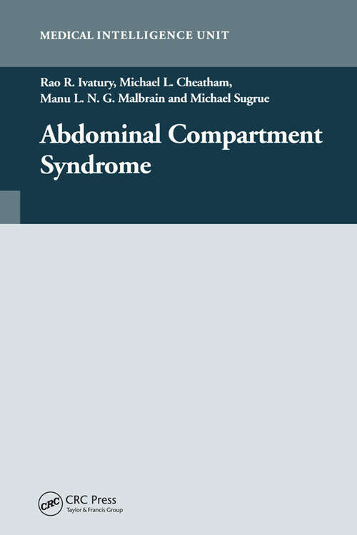 Book cover of Abdominal Compartment Syndrome