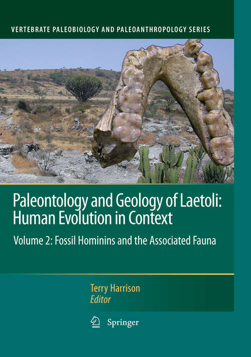 Book cover of Paleontology and Geology of Laetoli: Human Evolution in Context