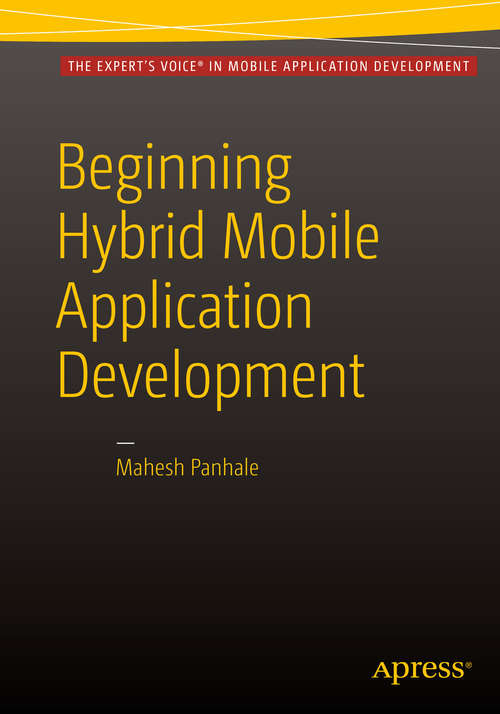 Book cover of Beginning Hybrid Mobile Application Development
