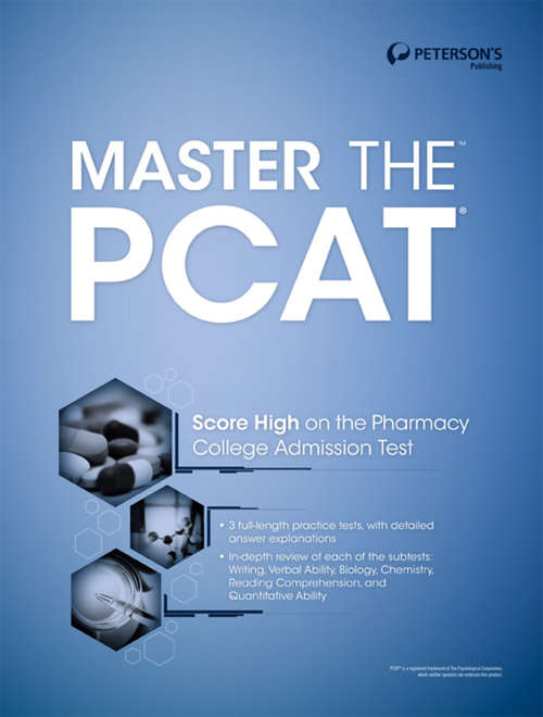 Book cover of Master the PCAT
