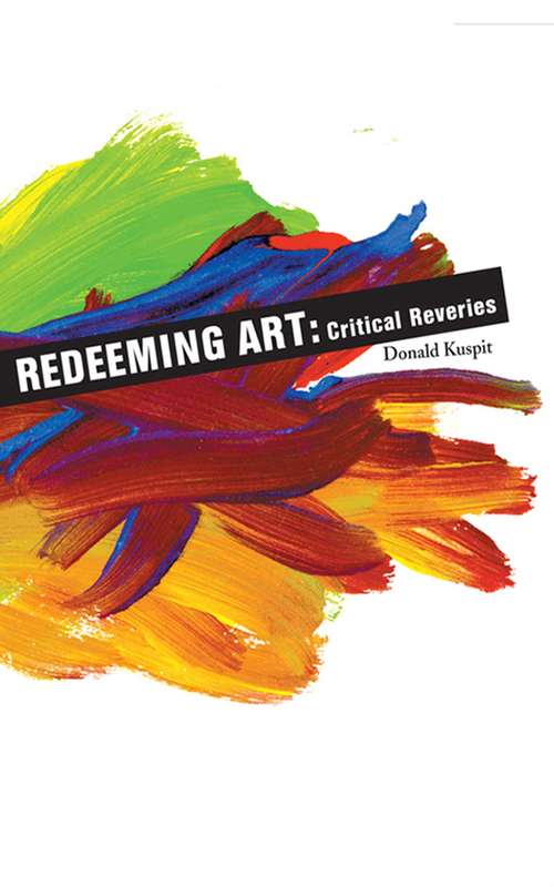 Book cover of Redeeming Art: Critical Reveries (Ebook Original, Digital Original)