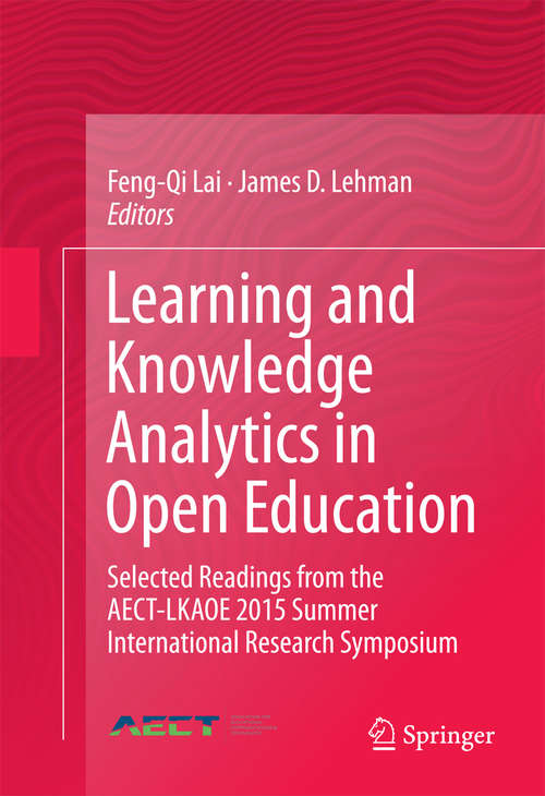 Book cover of Learning and Knowledge Analytics in Open Education