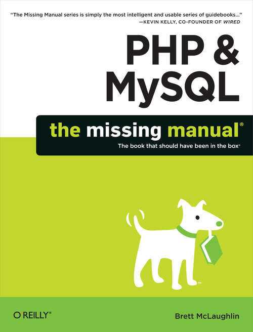 Book cover of PHP and MySQL: The Missing Manual