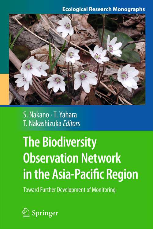 Book cover of The Biodiversity Observation Network in the Asia-Pacific Region