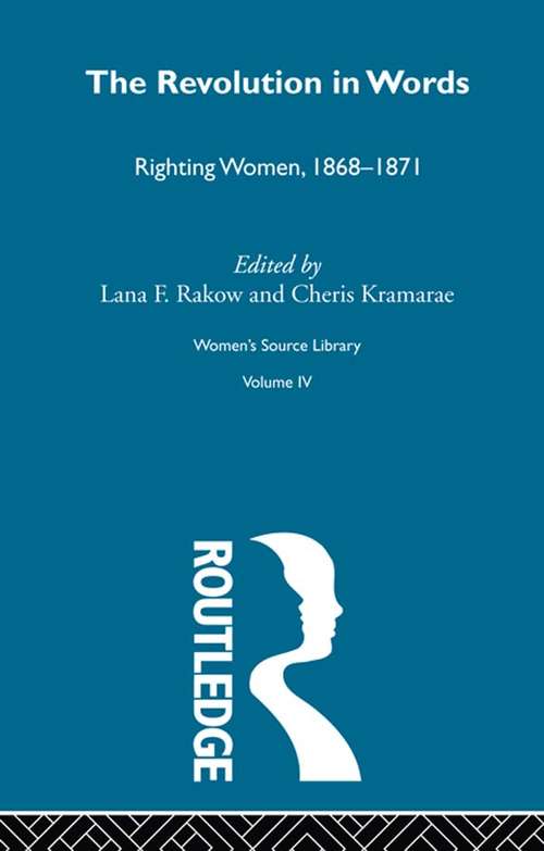 The Revolution in Words (Women's Source Library #Vol. 4)