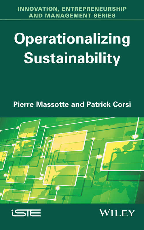 Book cover of Operationalizing Sustainability